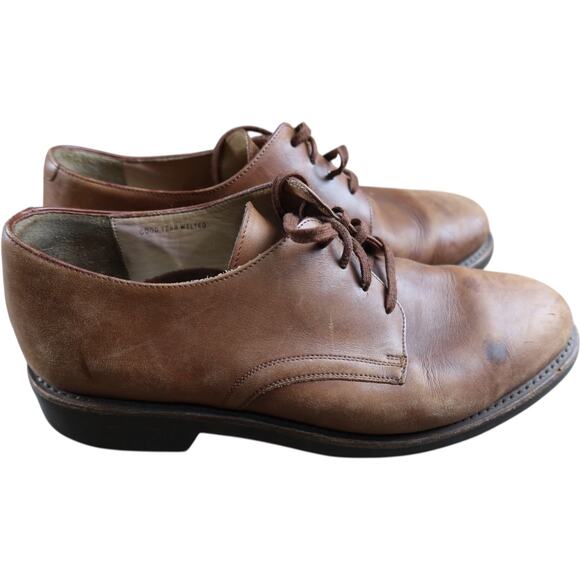 Polo Ralph Lauren Men's Derby Brown Leather Dress Shoes 11.5D W9 - Picture 2 of 9